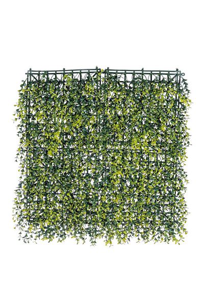 Bizzotto Artificial green Buxus plant panel 50 cm x 50 cm