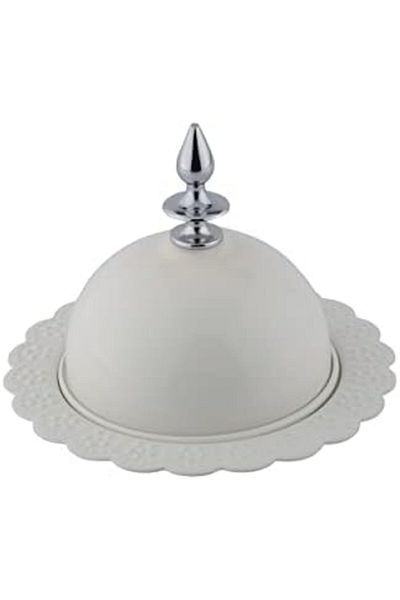 ALSAIF Iron Date Bowl Circular Candy Shape By , Small Size, Ivory White Color, 1 Piece