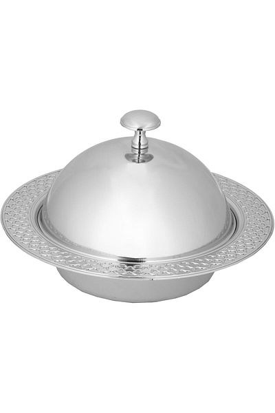 ALSAIF Date Bowl Hazel By – Keeps Food Fresh And Clean Inside, Chrome