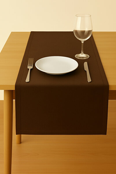 Luvora Home Runner dreptunghiular din catifea cu textură Luna - brown