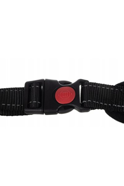 zola Ρυθμιζόμενη ζώνη για σκύλους, ρυθμιζόμενη, γάντζο λουριού, κούμπωμα με αγκράφα, μαύρο, μέγεθος M