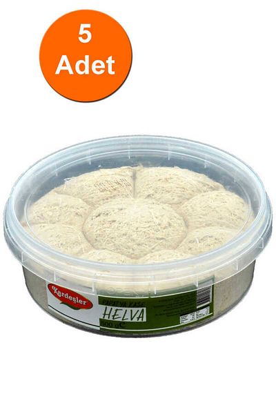 Kardeşler Şekerleme Kardeşler 400 g X 5 Pieces Plain Tahini Halva Chamomile Bowl
