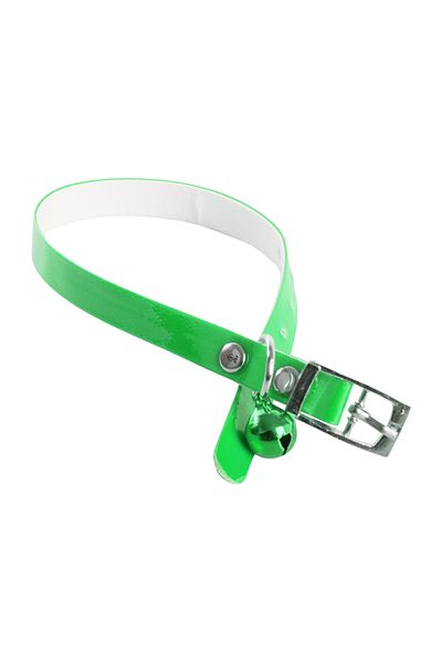 zola Dog collar, with bells, adjustable, 30x1 cm, green