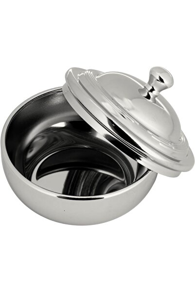 ALSAIF Dates Bowl With Lid, Keeps The Food Inside Fresh And Clean, Large, Nickel