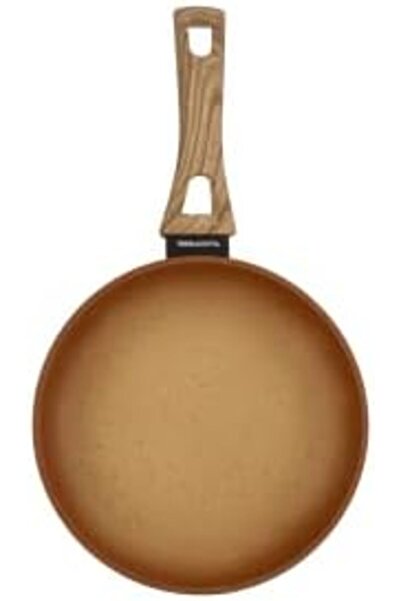 ALSAIF Amercook Terracotta Non Stick Open Fry Pan,colour: Orange,size: 22cm