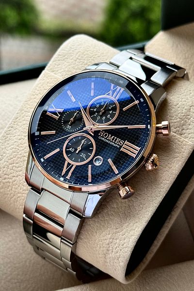 Homies Men's Wristwatch Watch with Gift Box and Bracelet Gift All Functions Works.Hmmys18