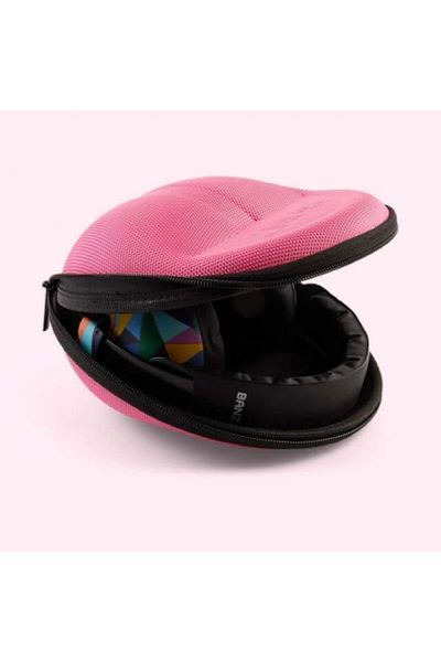 Banz Protective Case for Baby Earmuffs 3-36 Months – Hard EVA, Strap Included, Magenta
