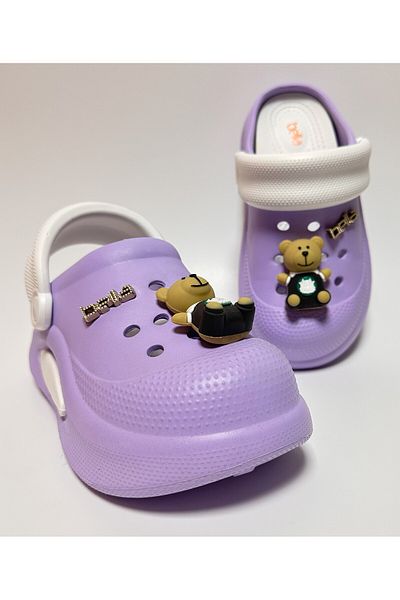 AkınalBella Ji̇bbi̇tz Detailed Double Anatomic Thick Sole Eva Nurse, Doctor, Office, Work, Home and Street Sandals Slippers