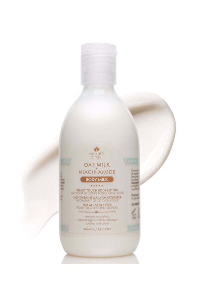 Nature Spell لوشن الجسم فيلفيت تاتش مع حليب الشوفان والنياسيناميد - حليب مرطب...