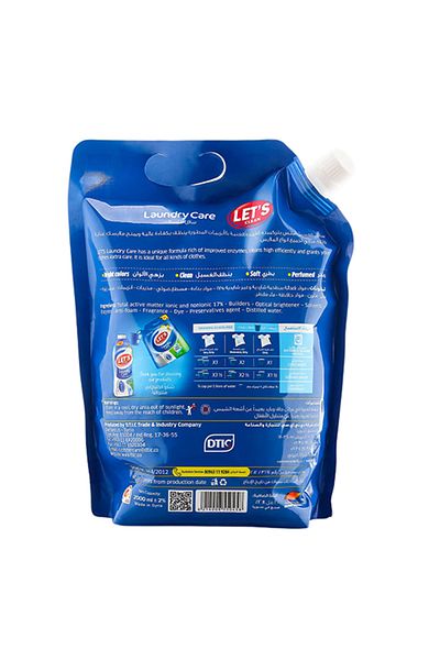 Let's Clean Liquid Detergent Pure Nature 2L