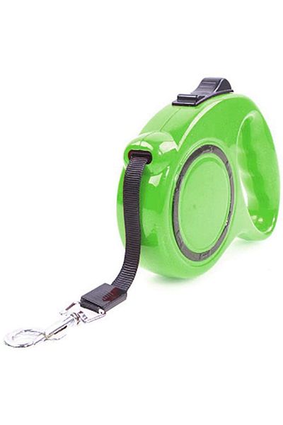 zola Mechanical dog leash, maximum weight 15 kg, 5m, green