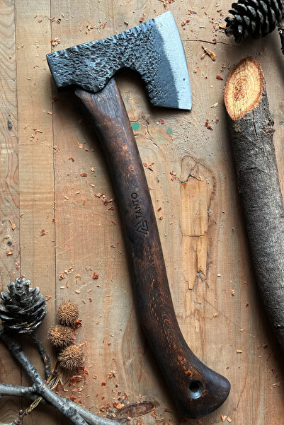 Tantobushcraft Kamp Baltası Sakallı - El Yapımı, 950g Çelik, Gürgen Saplı, Ömür Boyu Garantili