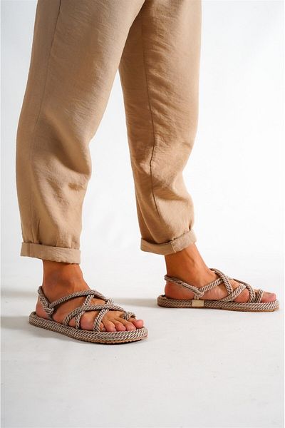 marceline Men's Straw String Summer Sandals