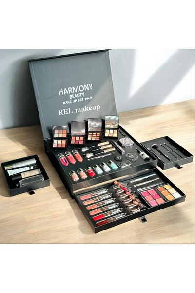 Harmony A complete makeup box, luxurious elegance, professional coordination, all your tools in one place