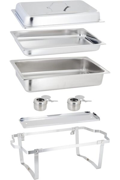 ALSAIF Martina Buffet Warming Dish With Lid And Side Handles From Al Saif, Food Serving Tray, Keeps Food Wa