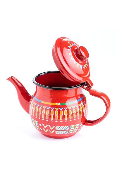 Alrimaya Enamel Kettle Red -