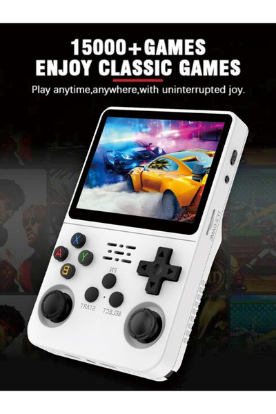 MACON جهاز ألعاب محمول هوب R36s، سعة 64 جيجابايت، 15000 لعبة، شاشة 3.5 بوصة، نظام لينكس