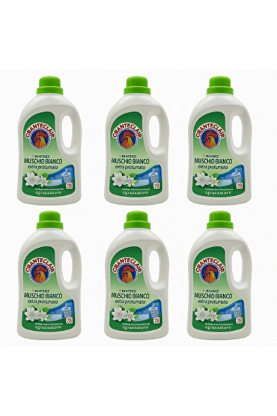 Chanteclair Liquid Detergent with White Musk, 28 Washes, 6 x 1260 ml