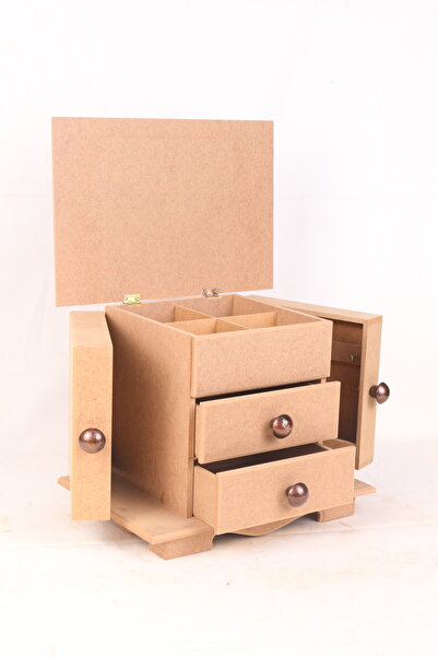 tekbir kırtasiye 2 ÇEKMECELİ YANA AÇILIR TAKI DOLABI