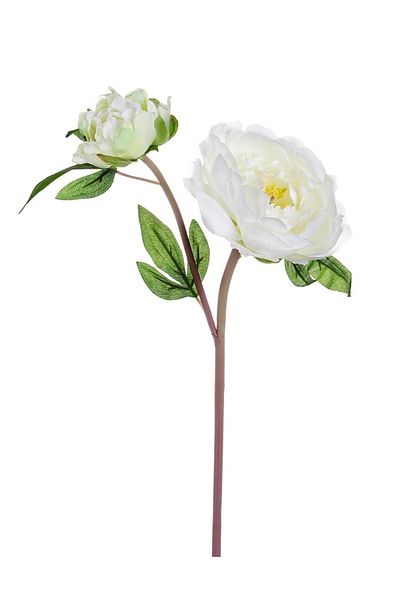 Bizzotto Floare Artificiala Peonia Alba 43 Cm