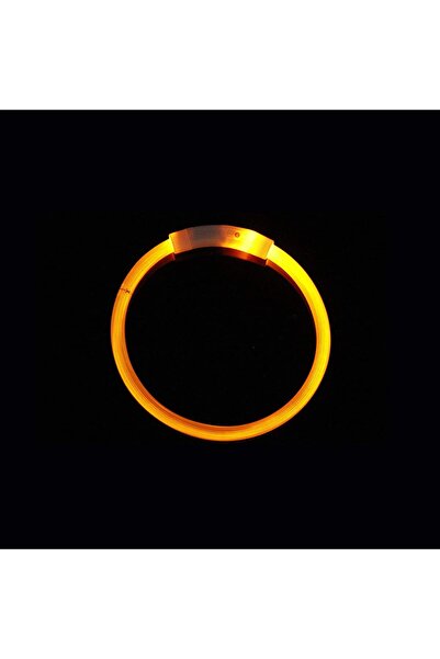 zola Κολάρο σκύλου/γάτας LED, USB, 3 λειτουργίες, καουτσούκ, ανθεκτικό στο νερό, 47 cm, ρυθμιζόμενο, κίτρινο