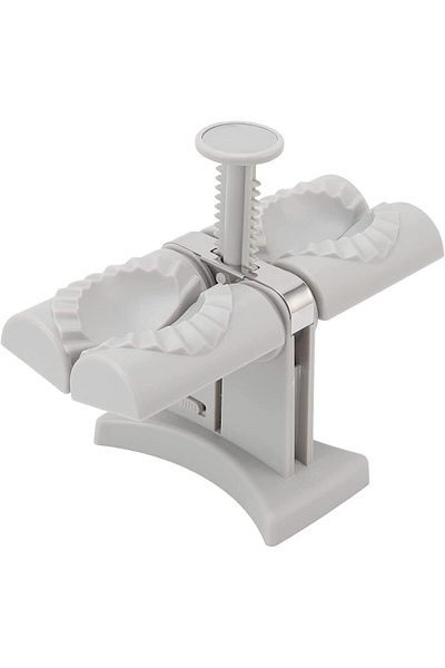 kriya Double Head Dumpling Maker Mould – Automatic Wrapper Tool for Karanji, Momos, Ravioli, Kitchen Use