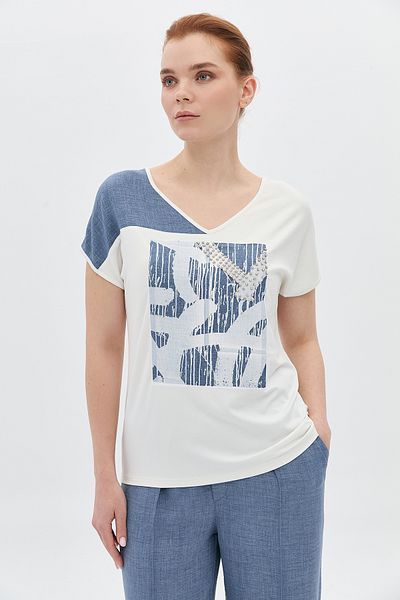 DAIDO Oversize V-Neck Short Sleeve Women's T-Shirt - Minimalist Style