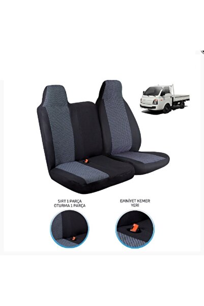 Genel Markalar Hyundai h 100 Kamyonet Koltuk Kılıfı Sabit Başlıklı Ön Takım F...