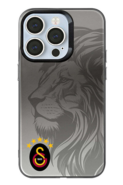 Galatasaray iPhone 14 Pro Uyumlu Galatasaray 5 Yıldız Aslan Premium Lisanslı Telefon Kılıfı