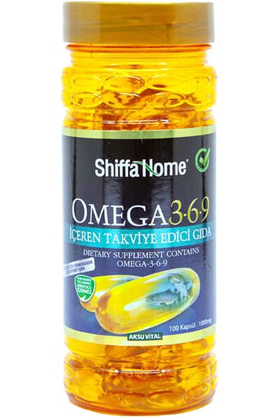 Shiffa Home Omega 3-6-9 Fish Oil 100 Softgels