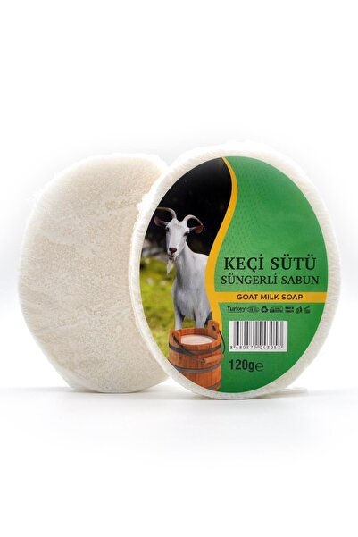 xdeonss 120 جرام × 3 قطع صابون استحمام بخلاصة حليب الماعز مع إسفنجة