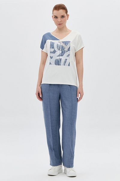 DAIDO Oversize V-Neck Short Sleeve Women's T-Shirt - Minimalist Style