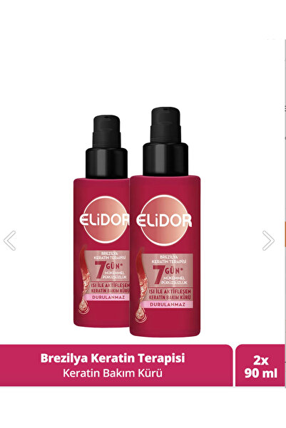 Elidor Brezilya Keratin Terapisi Bakım Kürü 90 Ml 2 ADET