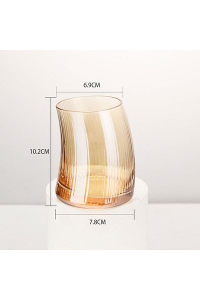 İnova Home Decor Amber Short Soft Drink Set - 6-Piece Oyster Model