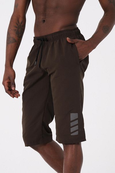 daag Ανδρικό σορτς παραλίας Khaki Green Capri - Ψηλό, Υδατοαπωθητικό, Κάτω από το Γόνατο - DG341-Khaki