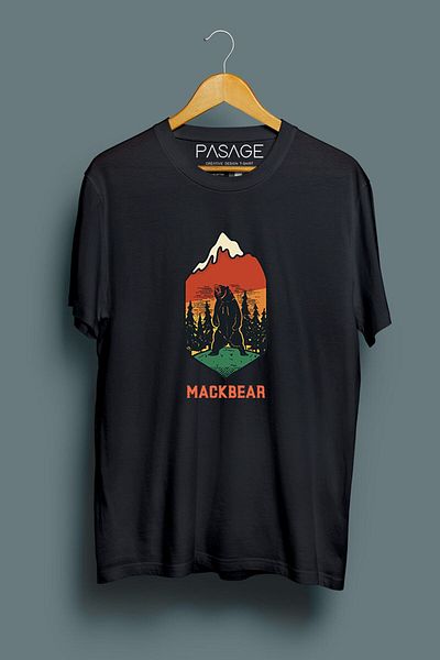 donamod Mackbear Printed Tshirt