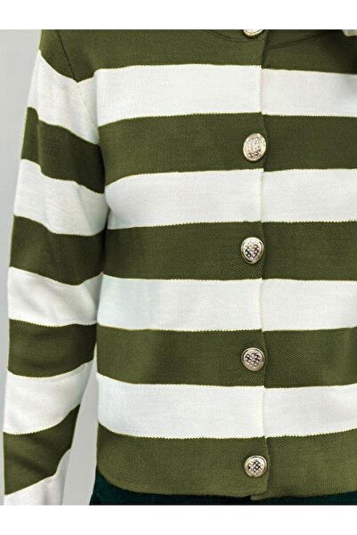 HİJABAYA Κοντή ζακέτα με μεταλλικά κουμπιά Ringelli