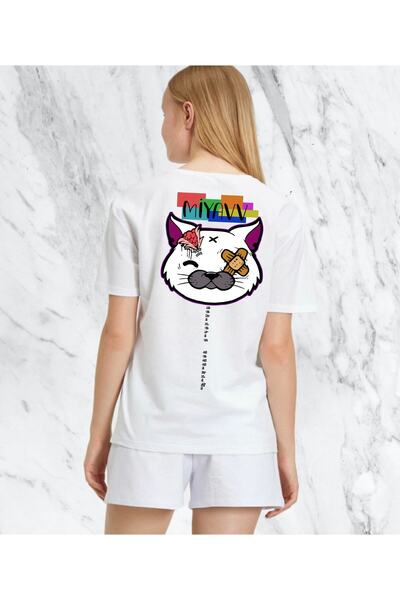 donamod Meow Animal Drawing Gift with Cat Easter Design Custom Unisex Regular...