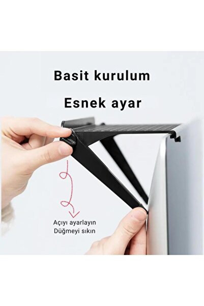 Polham Τηλεχειριστήριο τηλεόρασης 22x11 cm, μόντεμ, ράφι τηλεόρασης, οθόνη, ράφι οργάνωσης συμβατό με φορητό υπολογιστή