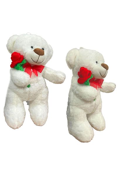 Art Tone Halley Toy Plush Rose Holding Bear 35 cm 1 Piece