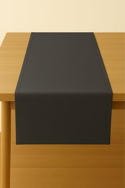 Luvora Home Luna Series Velvet Textured Rectangular Runner - Anthracite
