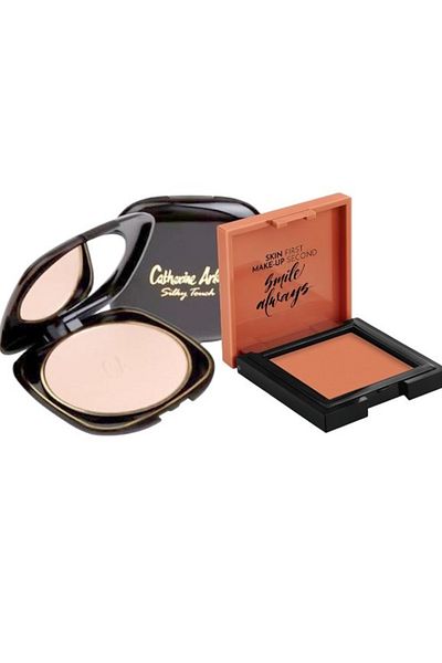 Pastel Cream Blush - Cream Blush 44 Blossom + Catherine Arley Silky Touch Compact Powder Powder 6