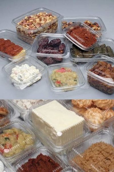 YOK YOK AMBALAJ 500 Gr Cc 100 Pieces Plastic Leak Proof Lid Container