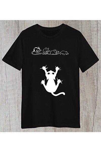 donamod Cat Mouse Cartoon Γραμμικό Ζευγάρι Συνδυασμός Animal Design Unisex κα...