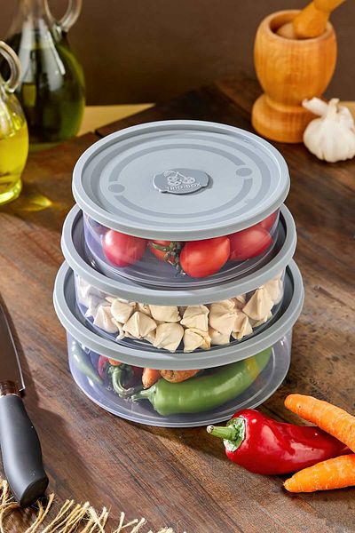 Mek life 3 Round Storage Container