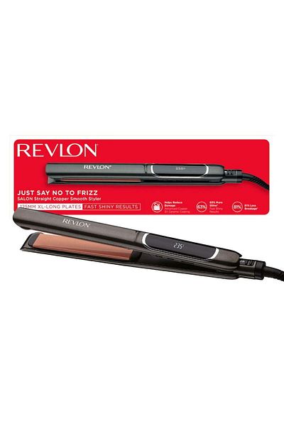 Revlon Salon Straight Copper Smooth Styler Rvst2175e2 Hair Straightener, Lcd Display