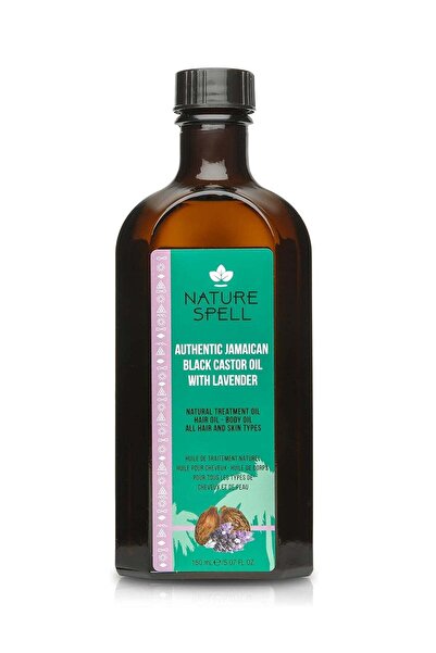 Nature Spell زيت الخروع الأسود الجامايكي مع اللافندر - ١٥٠ مل | علاج الشعر وا...