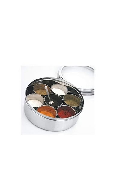 rexa Foliam Stainless Steel Silver 7 Spice Box