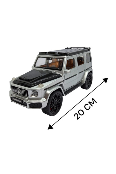 Daily Bazaar سيارة جيب دييكاست سيارة معدنية 5 أبواب قابلة للفتح باللون الرمادي