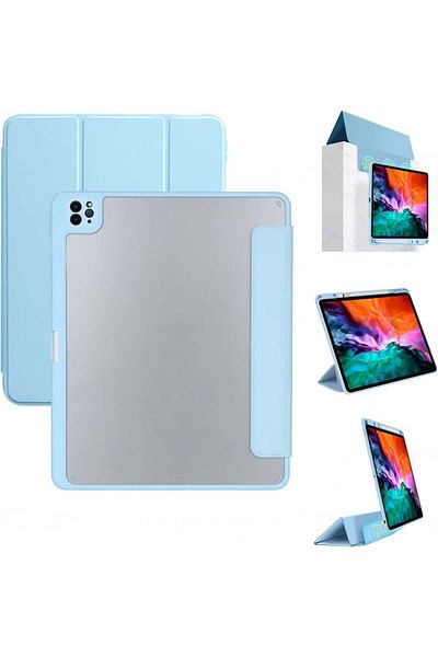 Tasnme Husă de protecție pentru iPad Pro 11 (2021/2020/2018), TPU, albastru deschis